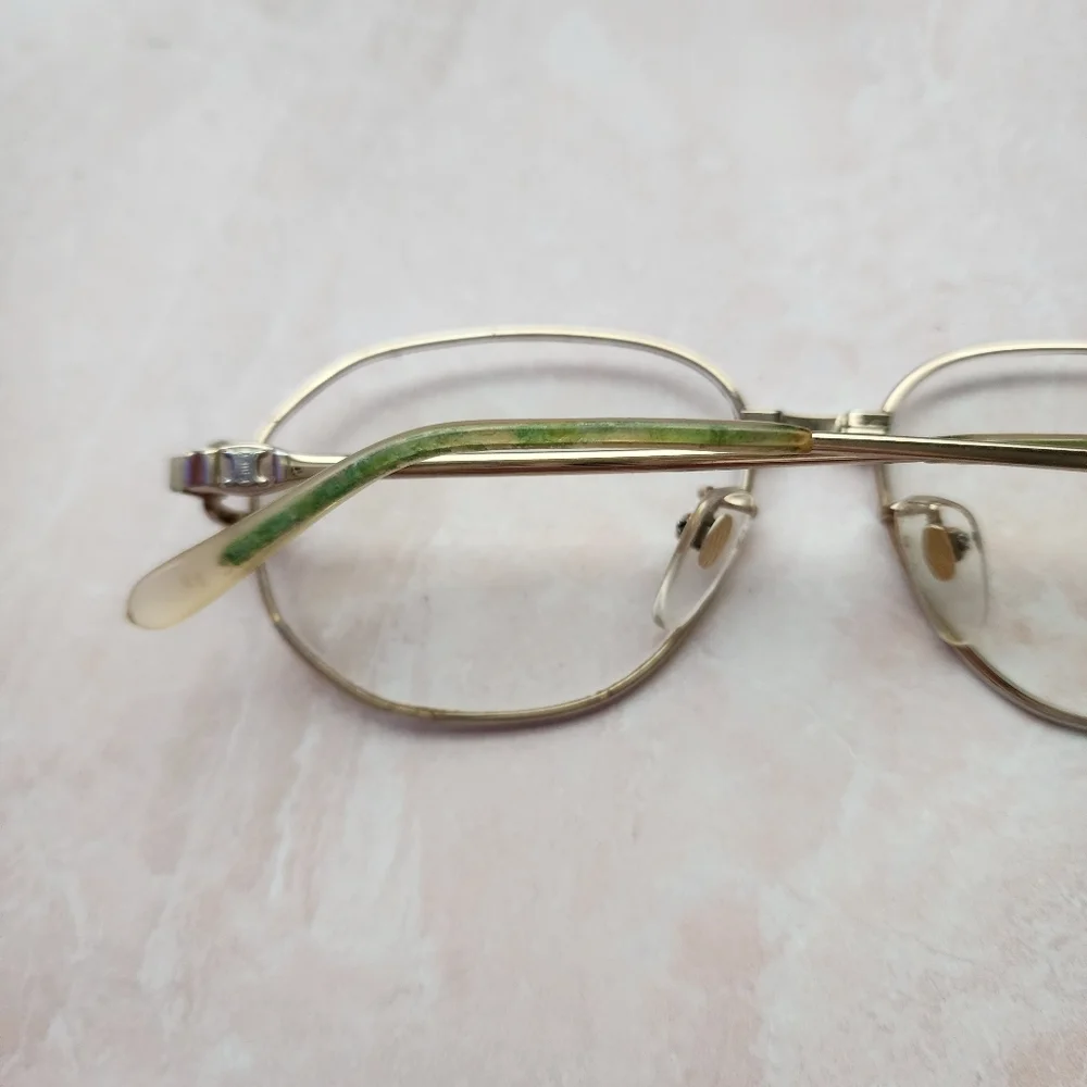 CELINE x VINTAGE 12K Gold Filled‎ Oval Glasses Frames style 8560